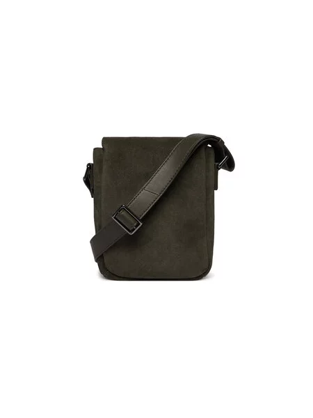 Maža rankinė Tommy Hilfiger Metal Logo Suede Crossbody Bag žalia