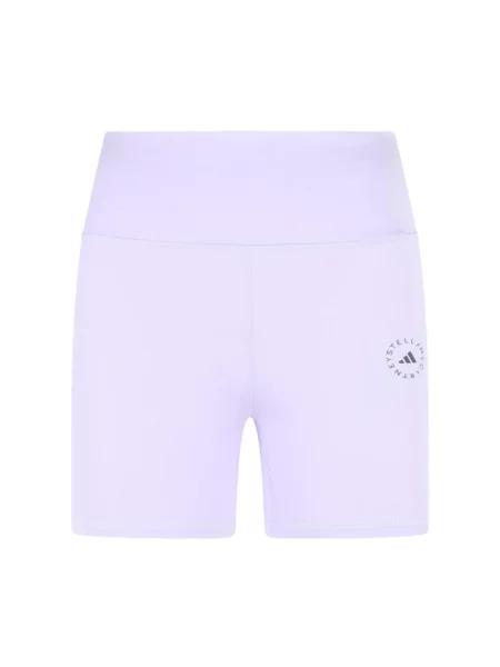 Spodenki sportowe Adidas By Stella Mccartney z logo fioletowe