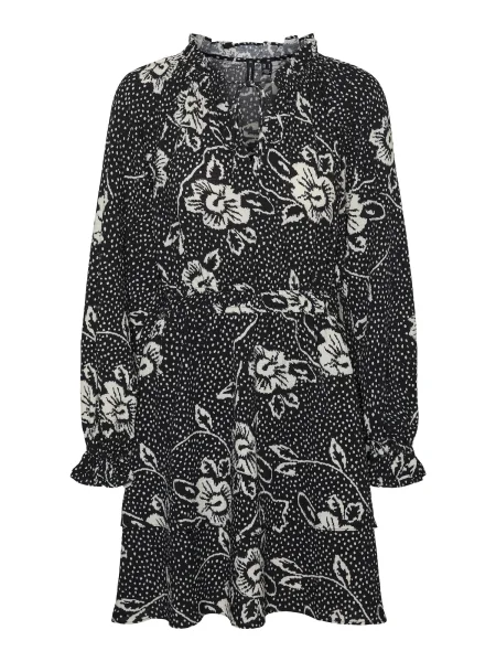 VERO MODA Rochie TILDA negru alb