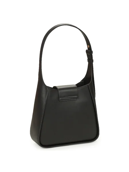 Geanta de piele Karl Lagerfeld K/Signature negru