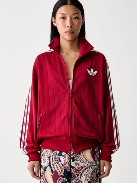 ADIDAS ORIGINALS Hanorac FIREBIRD roșu alb