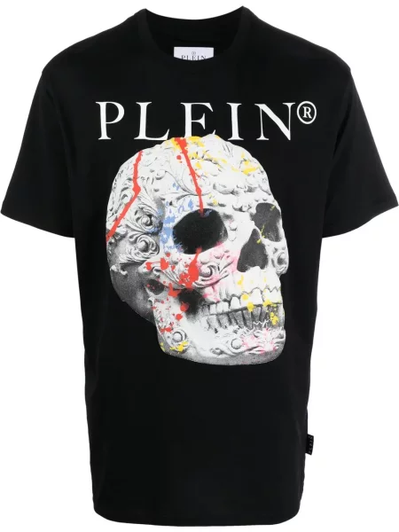 Tricou Philipp Plein cu imagine negru