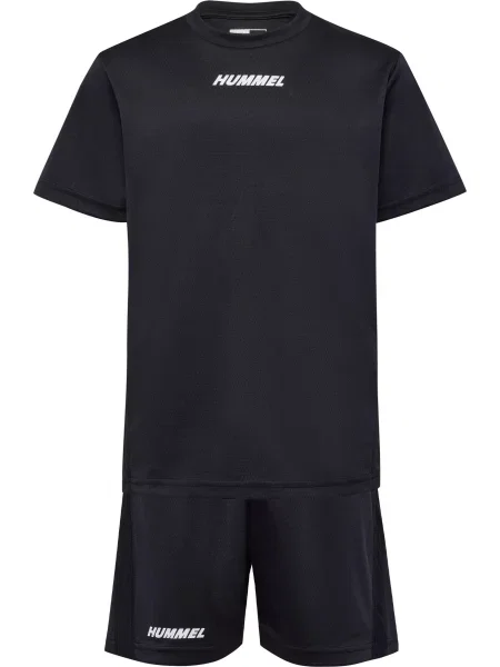 Zestaw t-shirtu i szortów dla dzieci Hummel PL czarny