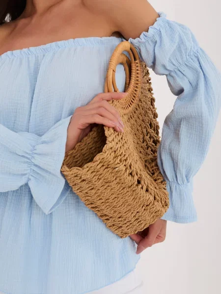 Bluză Italy Moda din muselină albastru