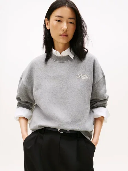 Tommy Hilfiger Bluza Kobiety marmurkowy S szary