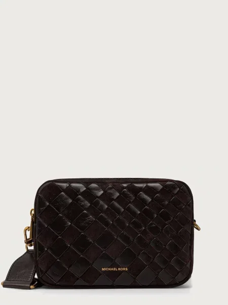 MICHAEL Michael Kors torebka crossbody zamszowa BRYANT brązowa