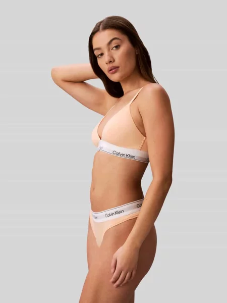 Biustonosz typu bralette z mieszanka bawełny z pasek z logo Calvin Klein Underwear