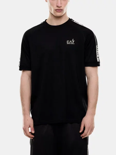 Футболка віскоза/поліестер/поліамід чорний