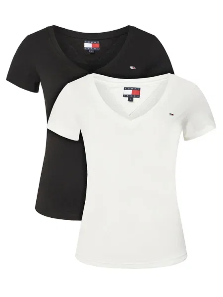 Тениска Tommy Jeans 2 броя черно