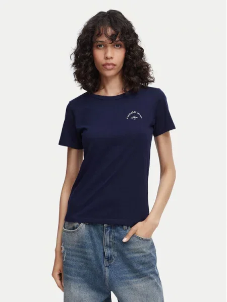 HUGO T-Shirt Deloris 5 granatowy