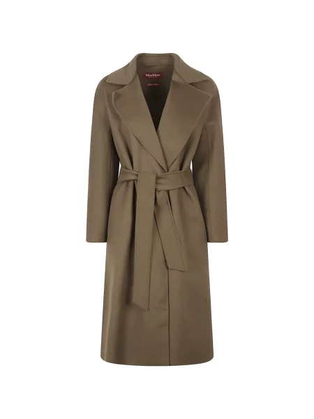Płaszcz Max Mara z klapą brązowy