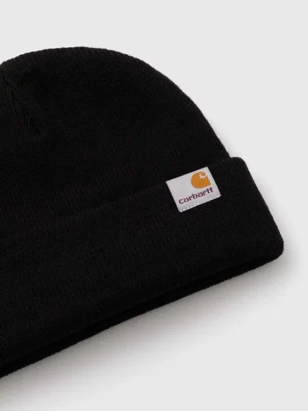 Carhartt WIP căciulă din tricot gros negru
