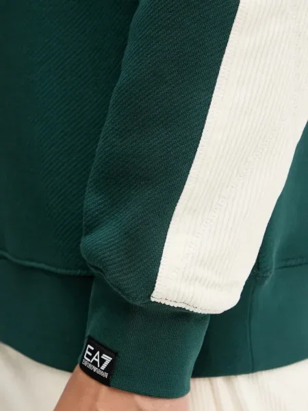 Polo Ea7 Emporio Armani cu model floral cu imagine verde