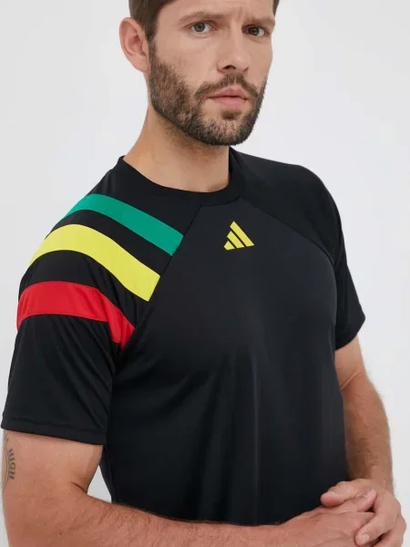 Adidas Performance tricou de antrenament Fortore 23 cu imprimeu negru