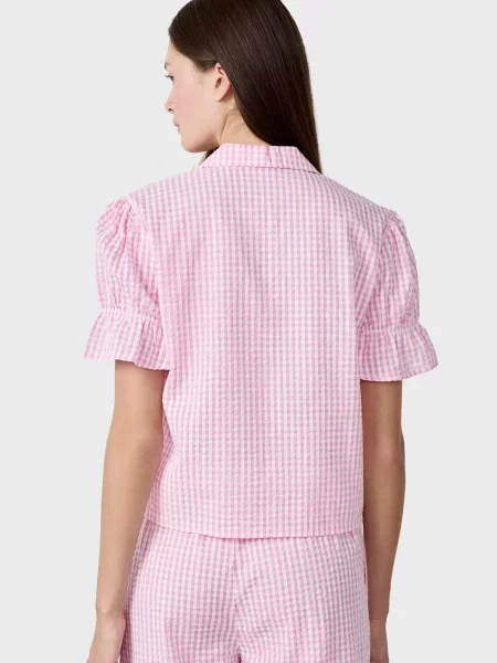 Картата сорочка Etam рожева