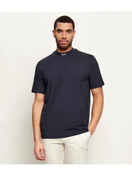 BOSS GREEN Tricou Collar | stretch verde