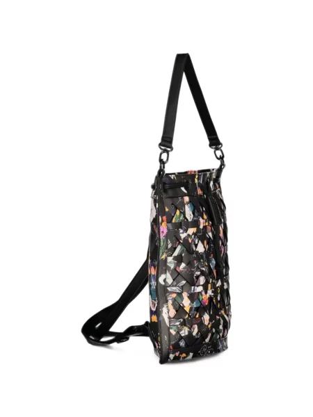 Rucsac Desigual cu model floral cu imagine negru