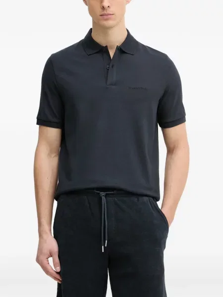 Tricou polo Marc O'polo cu autograf albastru