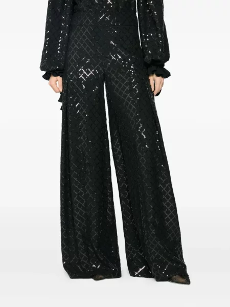 Pantaloni Genny cu paiete negru