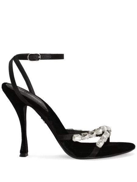 Sandale Dolce & Gabbana de cristal negru