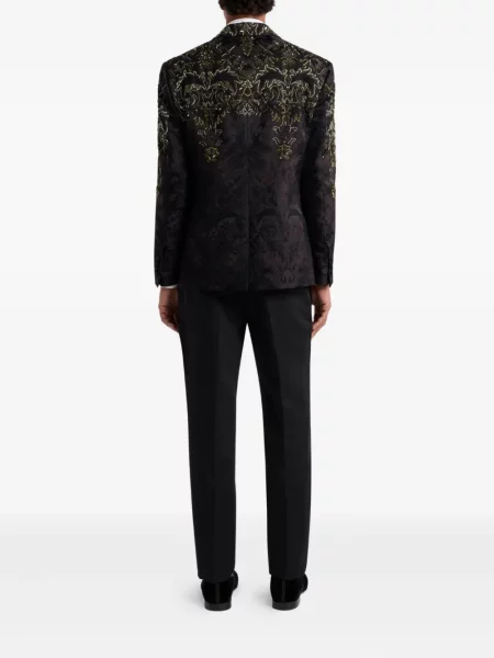 Sacou Etro cu broderie cu model floral negru