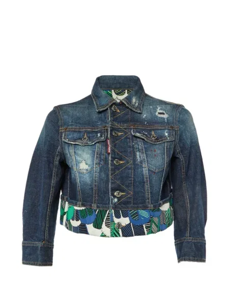 Decupat geacă de blugi Dsquared2 albastru