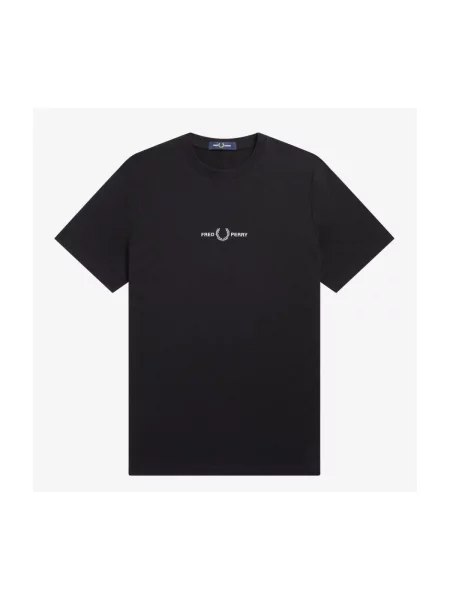 Tricou Fred Perry cu broderie negru