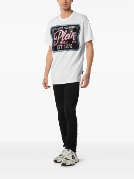Tricou Philipp Plein alb