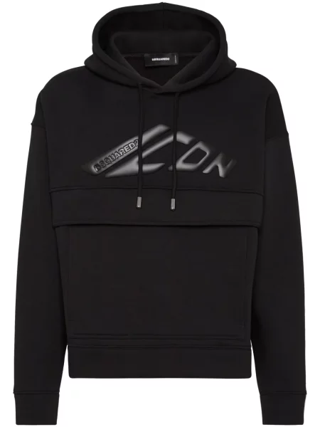 Hanorac cu glugă Dsquared2 negru