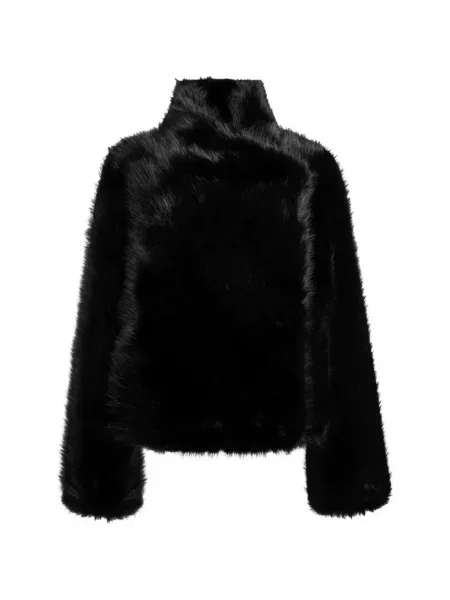 Geacă Bb Couture cu blană negru