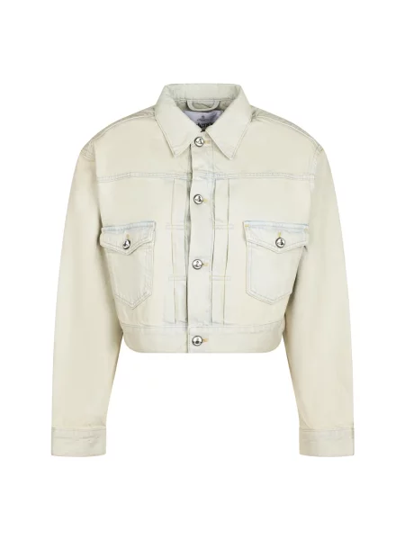 Lniana kurtka Vivienne Westwood niebieska