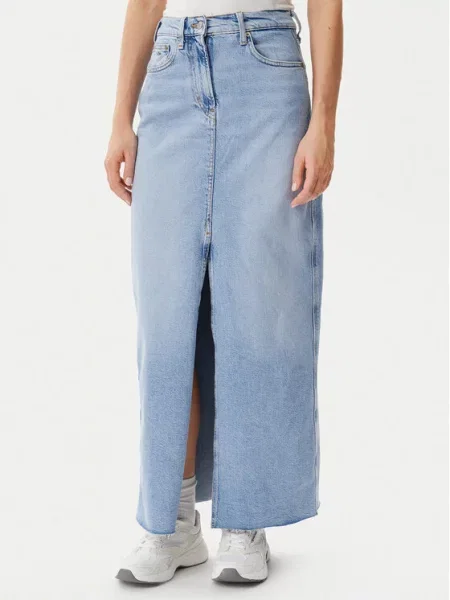 Tommy Jeans Spódnica jeansowa Claire niebieski