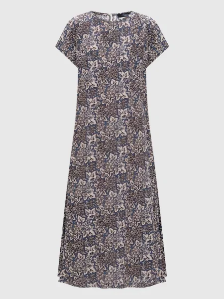 Сукня-міді CRESPO із шовку Max Mara Weekend синя