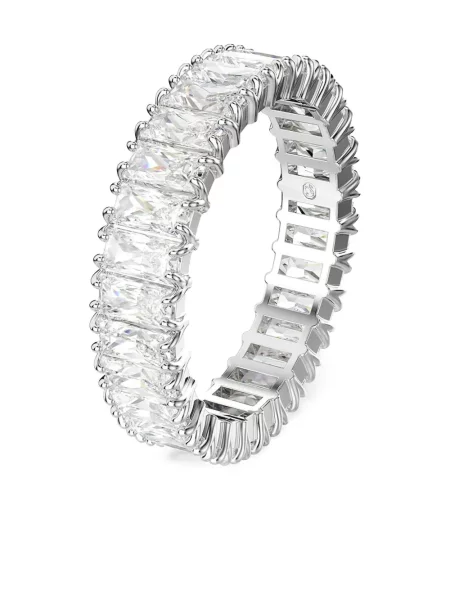 Inel Swarovski argintiu