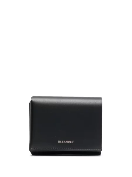 Portofel Jil Sander din piele negru