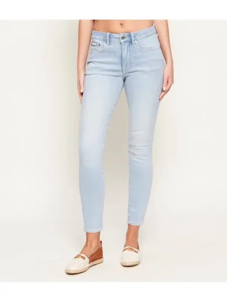 Calvin Klein Jeans Blugi | Skinny fit | mid rise albastru