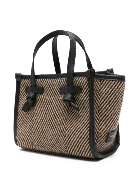 Кожена шопинг чанта Gianni Chiarini черно