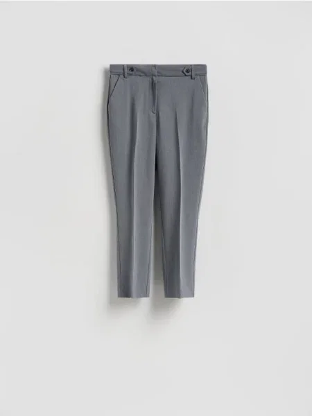 Reserved Pantaloni la dungă gri-închis gri