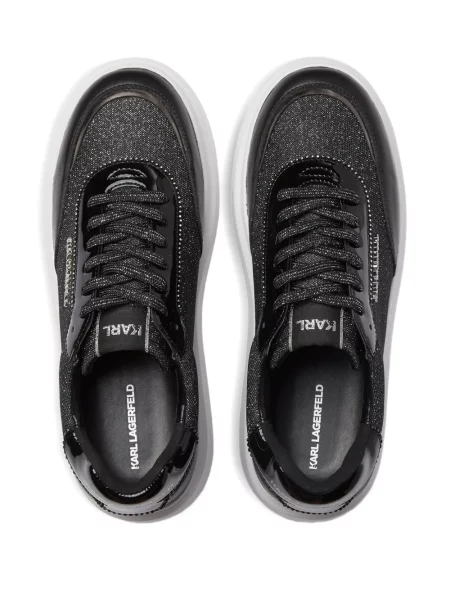 Sneakerși Karl Lagerfeld cu platformă negru