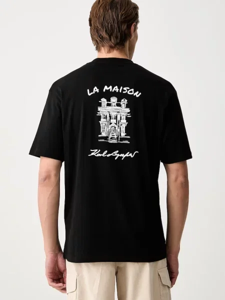 Karl Lagerfeld tričko pánske čierna