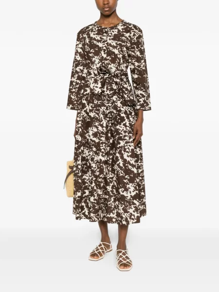 Rochie midi 's Max Mara cu imagine maro