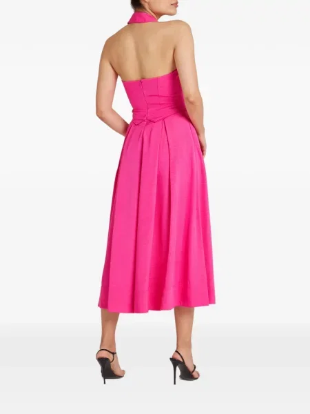 Rochie Temperley London plisată de costum roz