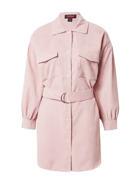 Misspap Košeľové šaty svetloružová