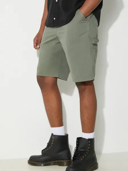 Carhartt WIP pantaloni scurti jeans Single Knee Short barbati verde