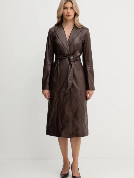 Usnjen plašč Marciano Guess LANA rjava