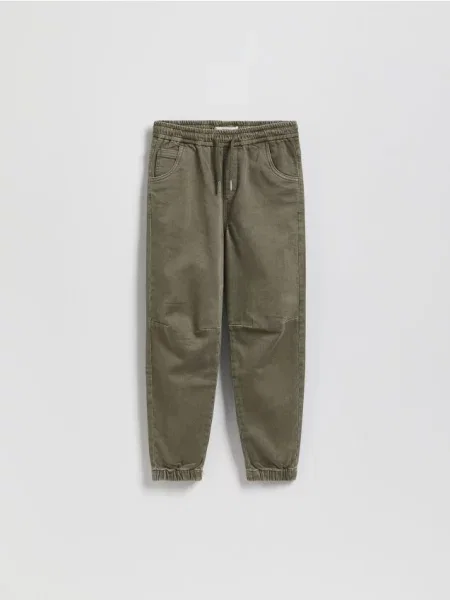 Reserved Pantaloni jogger verde-prăfuit verde