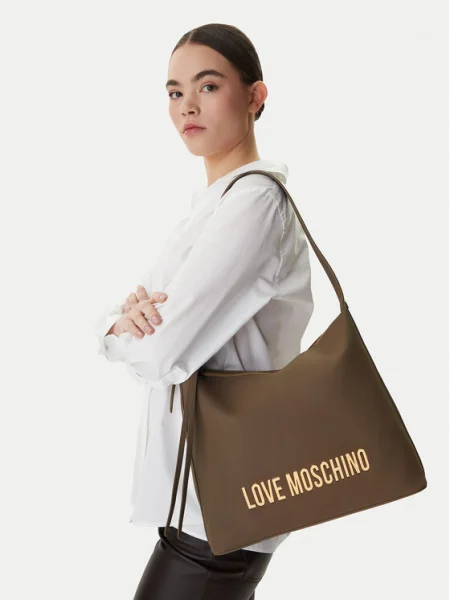 Geantă LOVE MOSCHINO maro