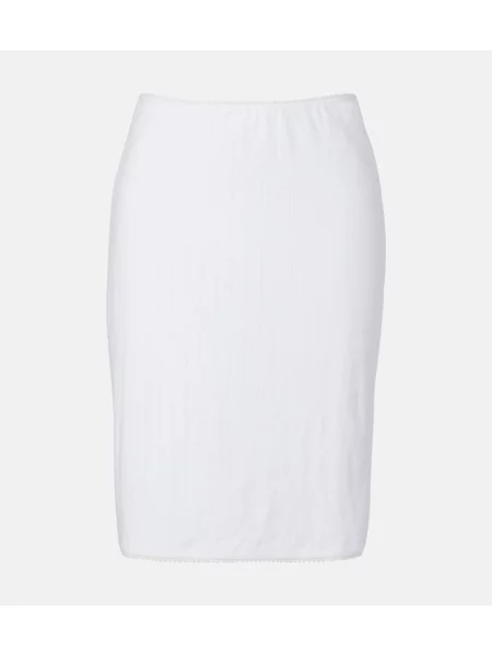 Fustă midi Leset alb