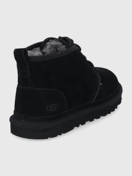 Sneakerși Ugg din piele negru