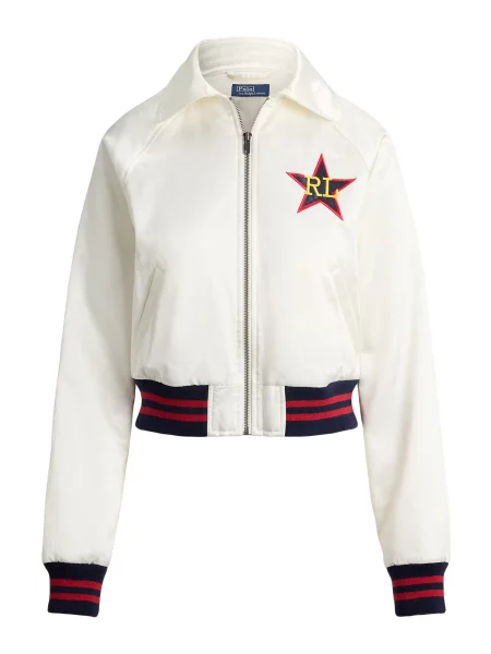 Polo Ralph Lauren Geacă de primăvară-toamnă fildeş